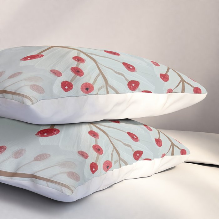 Deer In the Snowy Forest Pillow Sham Gallery Image 3