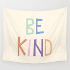 Be kind pastel colors Wall Tapestry Gallery Image 4