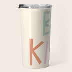 Be kind pastel colors Travel Mug Gallery Image 3