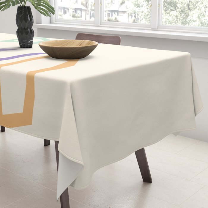 Be kind pastel colors Tablecloth Gallery Image 3