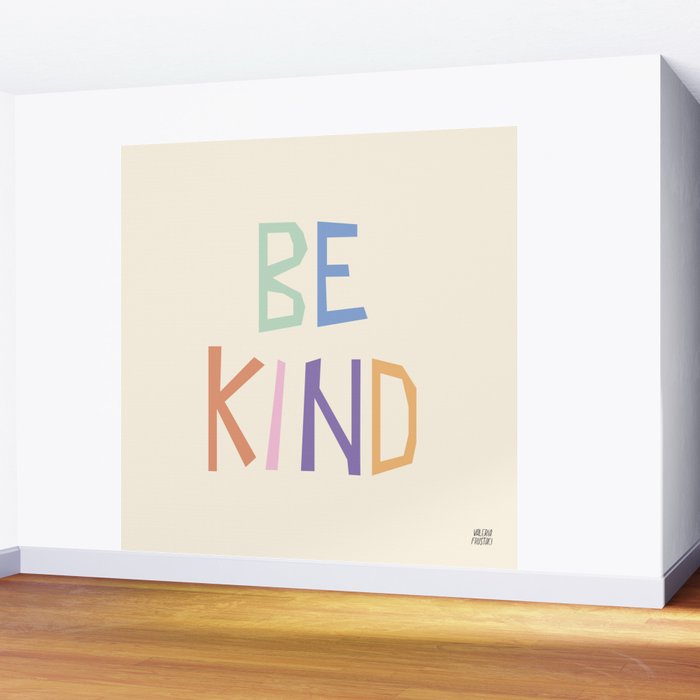 Be kind pastel colors Wall Mural Gallery Image 2