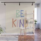 Be kind pastel colors Wall Mural Gallery Image 1