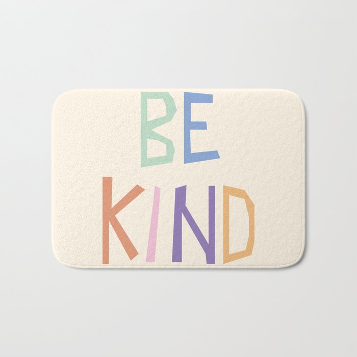 Be kind pastel colors Bath Mat Gallery Image 1