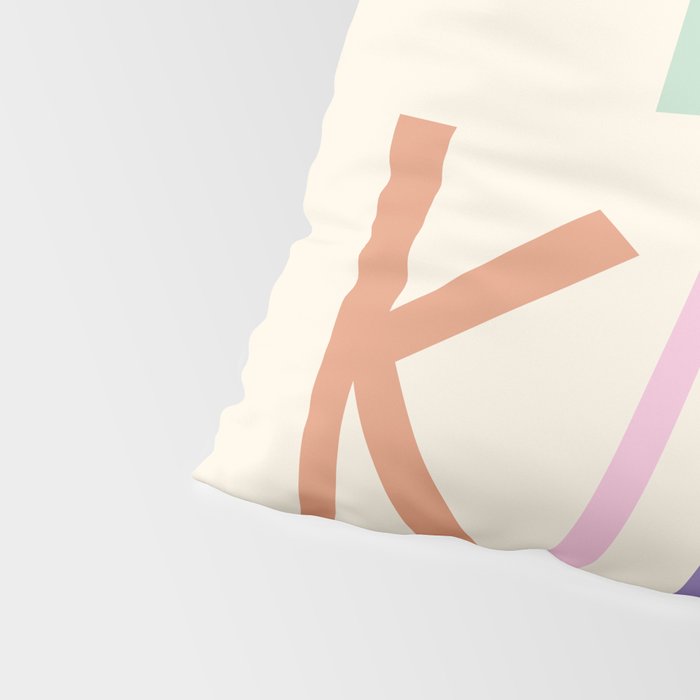 Be kind pastel colors Pillow Sham Gallery Image 4