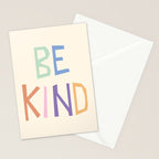 Be kind pastel colors Stationery Card Gallery Image 2