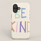 Be kind pastel colors iPhone Case Gallery Image 1