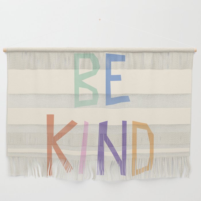 Be kind pastel colors Wall Hanging Gallery Image 1