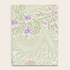 William Morris Larkspur Green Olive Lilac Notebook Gallery Image 4