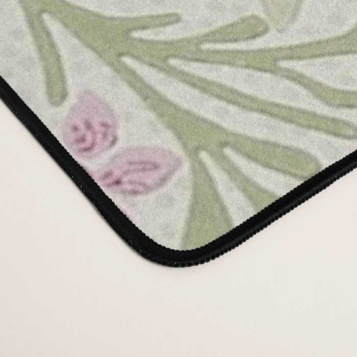 William Morris Larkspur Green Olive Lilac Desk Mat Gallery Image 4