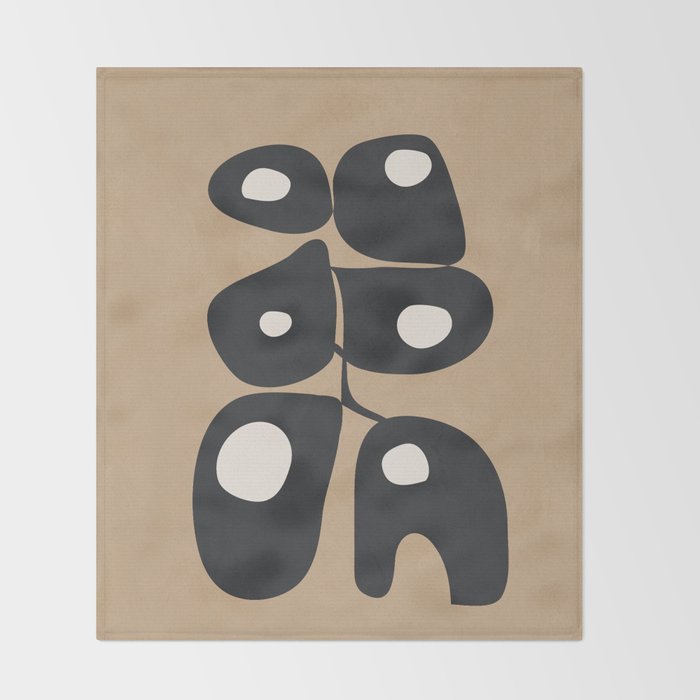 Modern Abstract Art 35 Throw Blanket Gallery Image 2
