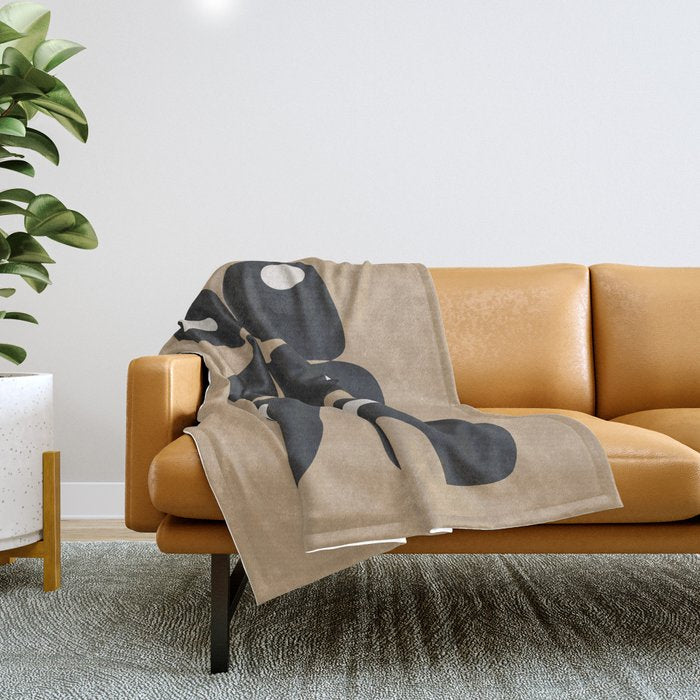 Modern Abstract Art 35 Throw Blanket Gallery Image 1