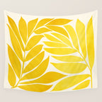 Mid Mod Vines in Yellow Wall Tapestry Gallery Image 4