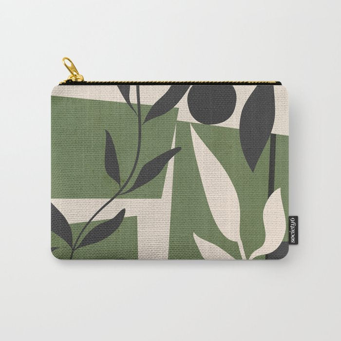 Abstract Foliage 4 Carry All Pouch Gallery Image 1