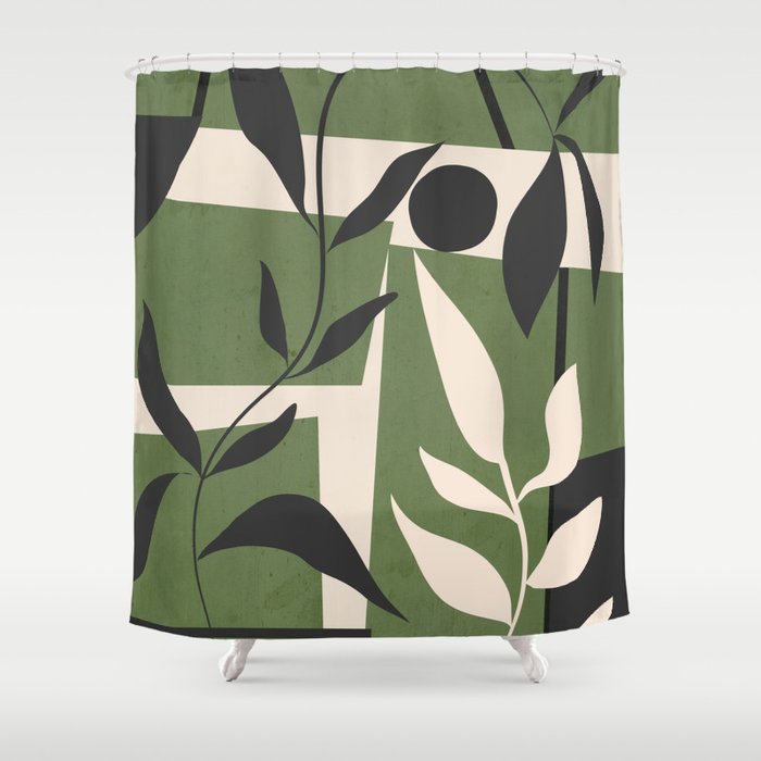 Abstract Foliage 4 Shower Curtain Gallery Image 1