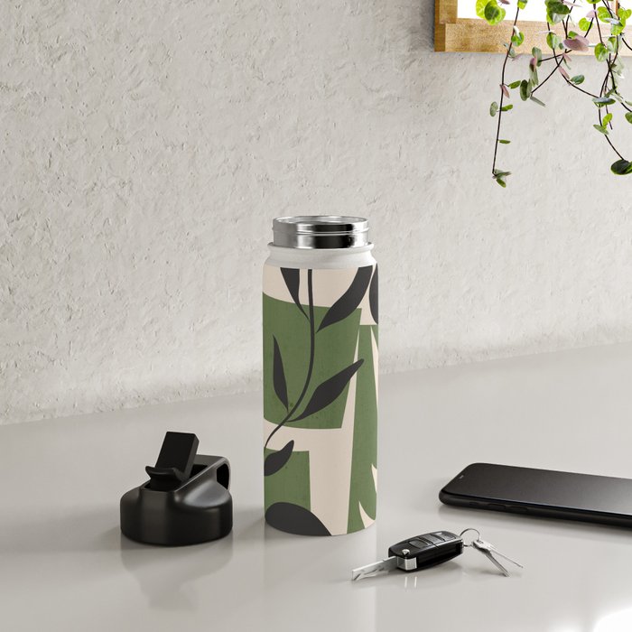 Abstract Foliage 4 Water Bottle Gallery Image 4