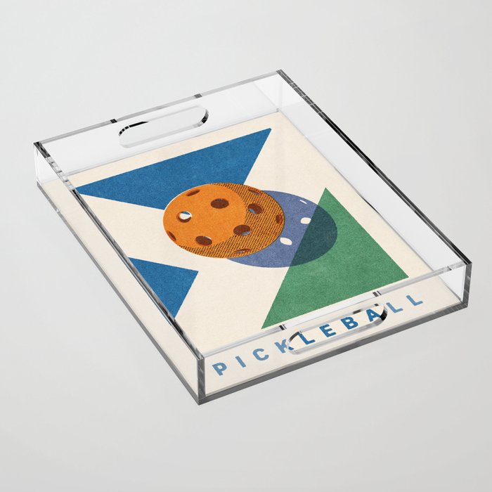 BALLS - Pickleball - III Acrylic Tray Gallery Image 1