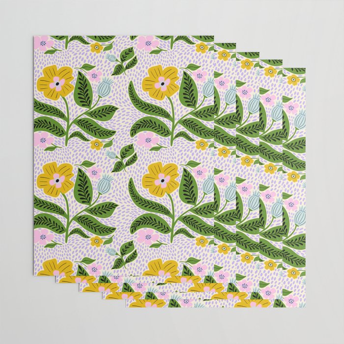 Retro Groovy Flower  Wrapping Paper Gallery Image 3