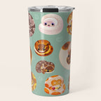 Shy ball pythons - green Travel Mug Gallery Image 1