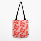 Holly Jolly Pattern Tote Bag Gallery Image 2