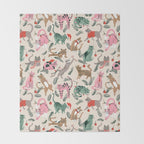 Silly Christmas Cats Throw Blanket Gallery Image 2