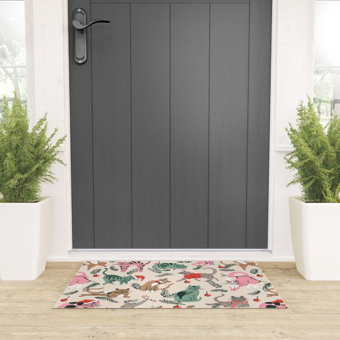 Silly Christmas Cats Welcome Mat Gallery Image 3