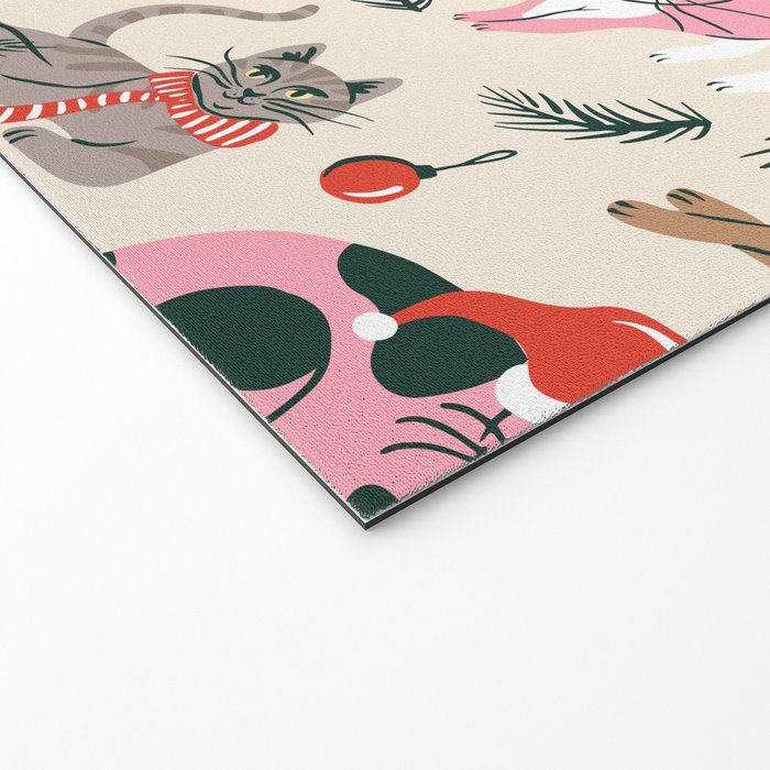 Silly Christmas Cats Welcome Mat Gallery Image 2
