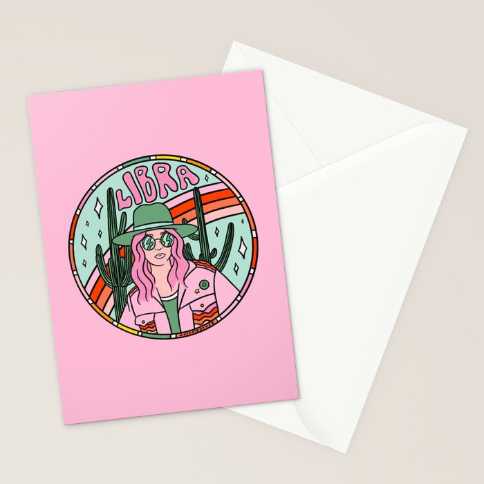Libra Cowgirl Stationery Card Gallery Image 2