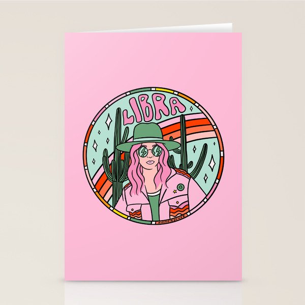 Libra Cowgirl Stationery Card Gallery Image 2