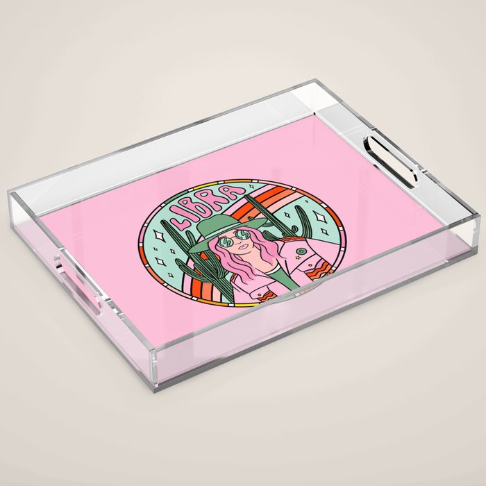 Libra Cowgirl Acrylic Tray Gallery Image 1
