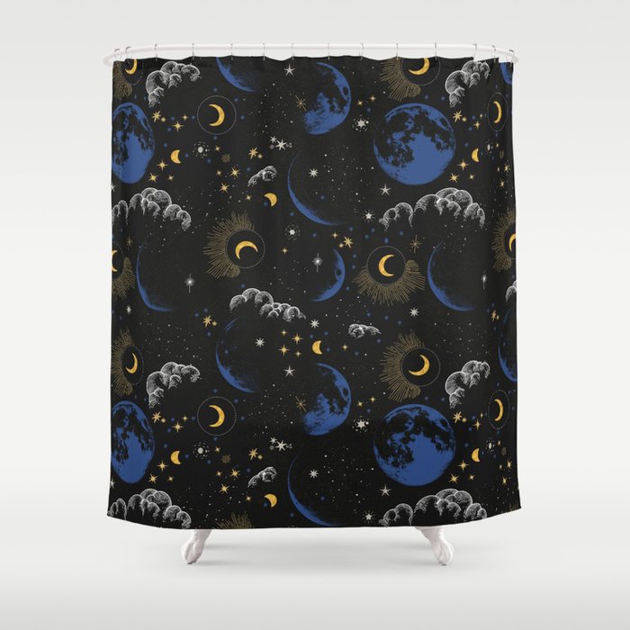 Night sky of stars 24 Shower Curtain Gallery Image 1
