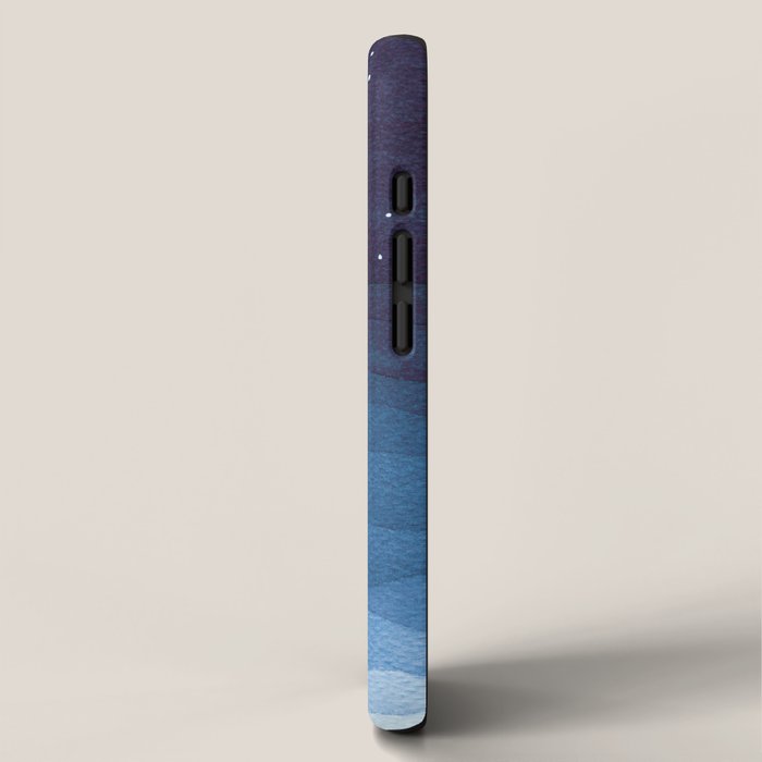 Boy with paper boats, blue iPhone Case Gallery Image 2