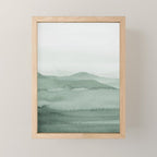 Abstract 1 Watercolor Sage Green Art Print By LandSartprints Mini Art Print Gallery Image 1