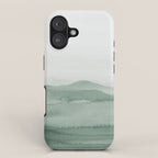 Abstract 1 Watercolor Sage Green Art Print By LandSartprints iPhone Case Gallery Image 1