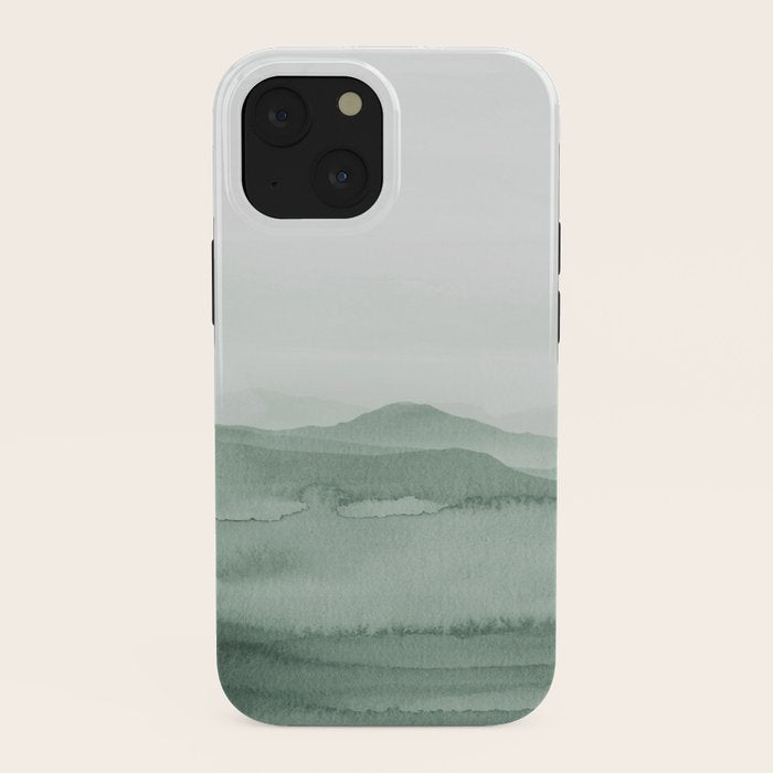 Abstract 1 Watercolor Sage Green Art Print By LandSartprints iPhone Case Gallery Image 38