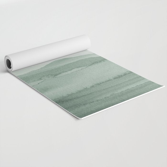 Abstract 1 Watercolor Sage Green Art Print By LandSartprints Yoga Mat Gallery Image 2