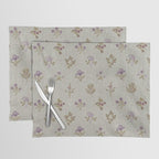 William Morris Kelmscott Trellis Linen Aubergine Placemat Gallery Image 1