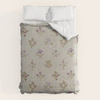William Morris Kelmscott Trellis Linen Aubergine Comforter Gallery Image 6