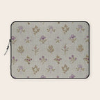 William Morris Kelmscott Trellis Linen Aubergine Laptop Sleeve Gallery Image 1
