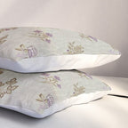 William Morris Kelmscott Trellis Linen Aubergine Pillow Sham Gallery Image 3