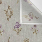 William Morris Kelmscott Trellis Linen Aubergine Wall Tapestry Gallery Image 3