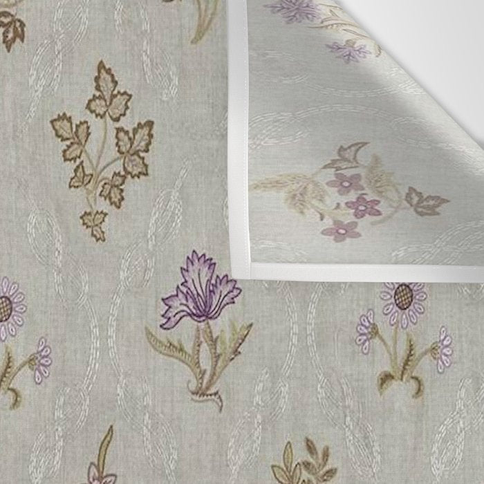William Morris Kelmscott Trellis Linen Aubergine Wall Tapestry Gallery Image 3