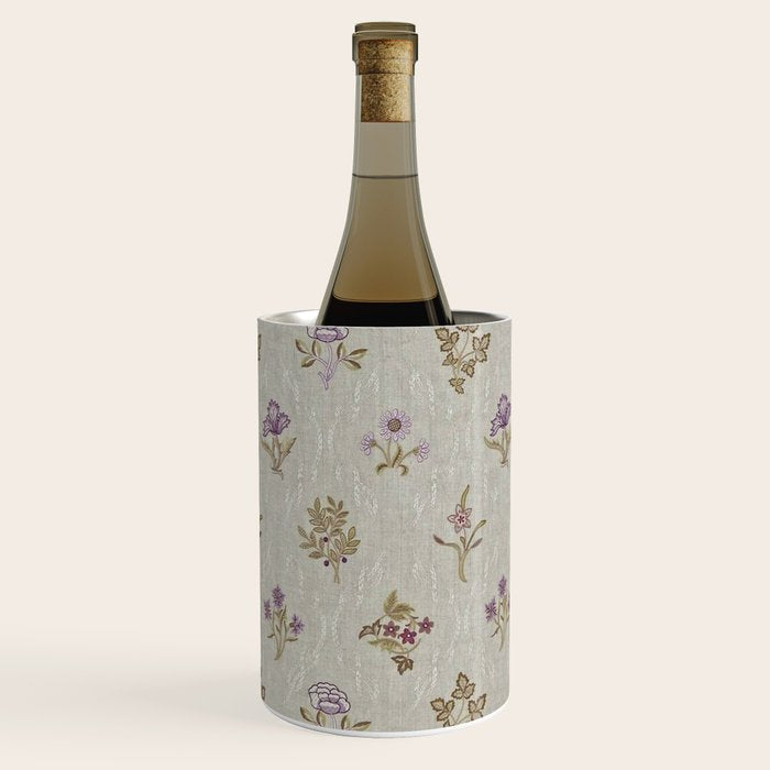 William Morris Kelmscott Trellis Linen Aubergine Wine Chiller Gallery Image 2