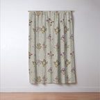 William Morris Kelmscott Trellis Linen Aubergine Window Curtain Gallery Image 3