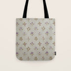 William Morris Kelmscott Trellis Linen Aubergine Tote Bag Gallery Image 1