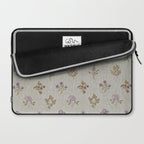 William Morris Kelmscott Trellis Linen Aubergine Laptop Sleeve Gallery Image 2