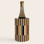 Mixed Stripes Pattern XXIV Bold Retro Wine Chiller Gallery Image 2