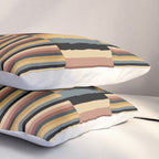 Mixed Stripes Pattern XXIV Bold Retro Pillow Sham Gallery Image 3