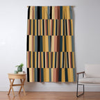 Mixed Stripes Pattern XXIV Bold Retro Window Curtain Gallery Image 5