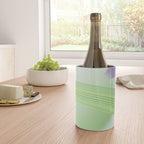 Spring Bud Lavender: Abstract Brush Strokes on Gradient Color - 002 Wine Chiller Gallery Image 4