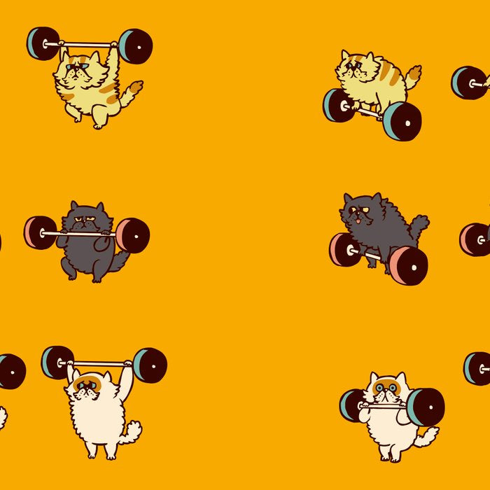 Olympic Lifting Cat Coffee Mug Gallery Image 2
